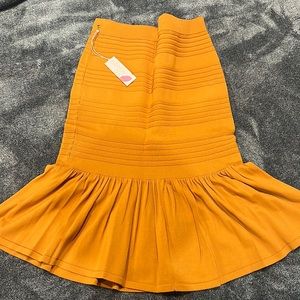 Mustard color skirt